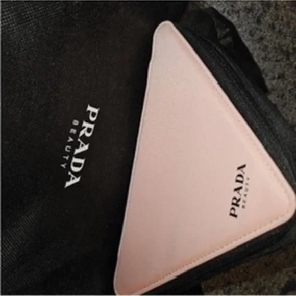 Prada Beauty Pink and Black Cosmetic Bag - Picture 10 of 16